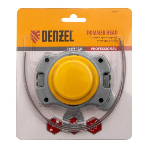 Головка триммерная универсальная алюминий, шайба 8 мм, 10 мм Denzel