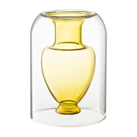 Ваза muse, 16 см, янтарная