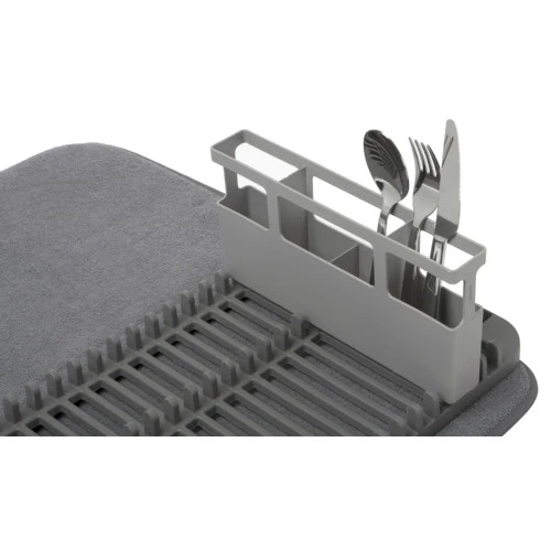 Коврик для сушки посуды с подставкой udry, 46х27,3х61 см, темно-серый