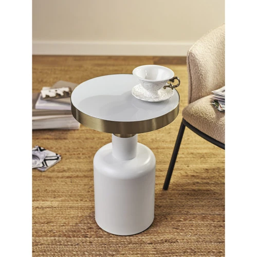 Столик журнальный froud, D35 см, белый