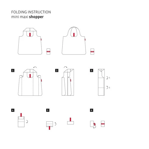 Сумка mini maxi shopper red