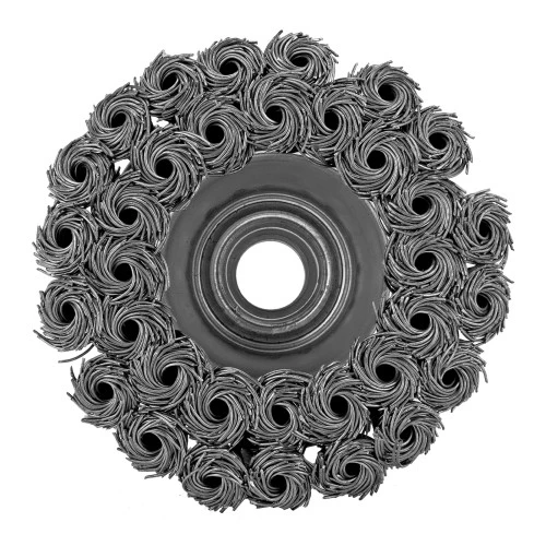 Щетка для УШМ, 75 мм, М14, "чашка", двухрядная, крученая проволока 0.35 мм Matrix