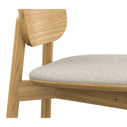 Стул барный saga, рогожка, бежевый