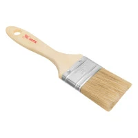 Кисть плоская "Евро" 2", натуральная щетина, деревянная ручка MTX