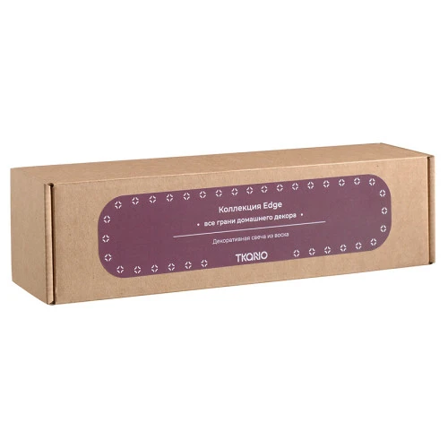 Свеча декоративная бордового цвета из коллекции edge, 25,5см