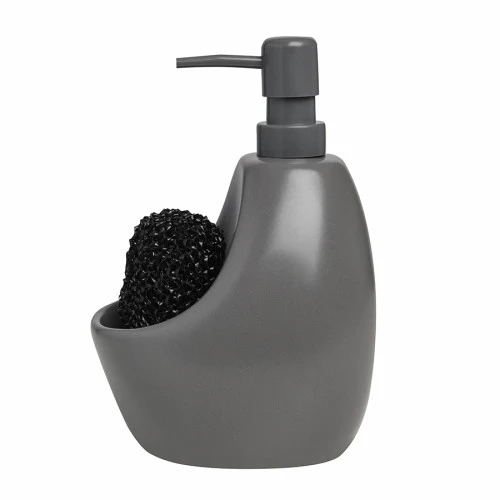 Диспенсер для мыла с подставкой для губки joey, 590 мл, уголь