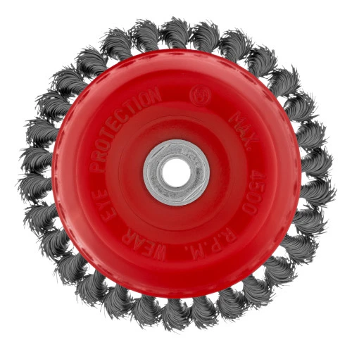 Щетка для УШМ, 150 мм, М14, "чашка", крученая проволока 0.5 мм Matrix