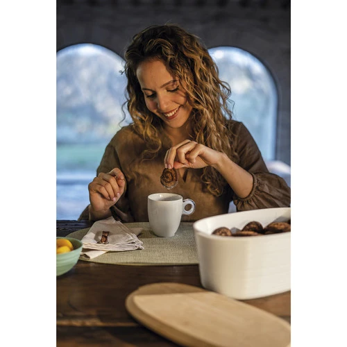 Хлебница с бамбуковой крышкой tierra, 3 л, молочная