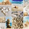 Панель ПВХ 0,3 мозаика Морской берег