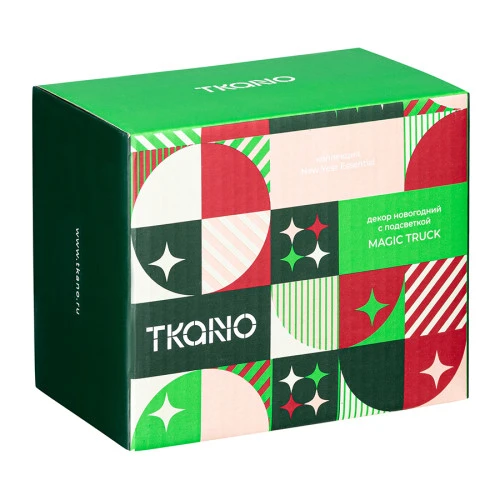 Декор новогодний с подсветкой magic truck из коллекции new year essential, 10,5 см