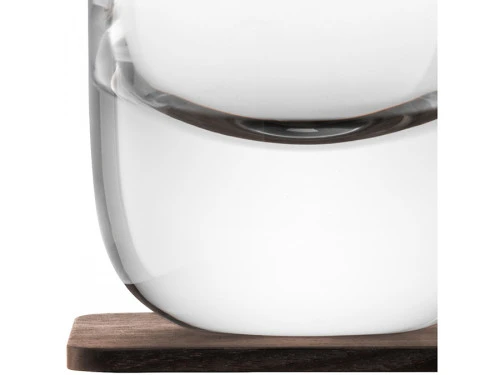 Набор стаканов с деревянными подставками renfrew whisky, 270 мл, 2 шт.