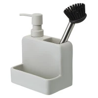 Диспенсер для мыла noble, 280 мл, светло-серый