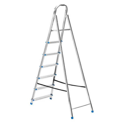 Стремянка, 7 ступеней, стальная, оцинкованная Сибртех