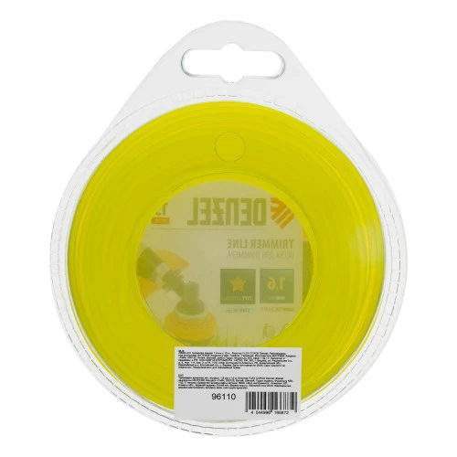 Леска для триммера, звезда 1.6 мм х 15 м, блистер Flex cord Denzel