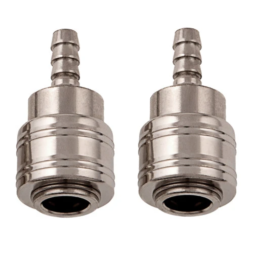 Муфта универсальная быстросъемная ("мама") 3/8, со штуцером "елка" под шланг 8 мм, 2 шт, Stels