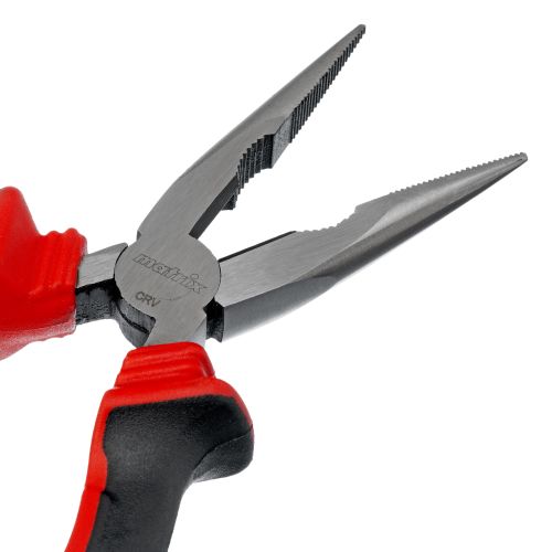 Длинногубцы прямые, 160 мм, хром-ванадий, двухкомпонентные рукоятки Matrix