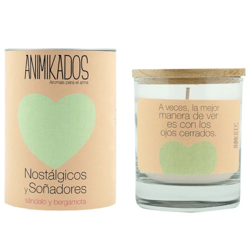 Свеча ароматическая animikados, butterfly spirit, sandalo y bergamota, 40 ч