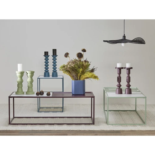 Столик журнальный mayen, 110х50 см, белый/сливовый