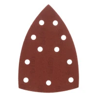 Треугольник абразивный на ворc. подложке под "липучку", перф., P 180, 150х150х100 мм, 5 шт. Denzel