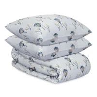 Комплект постельного белья "Полевые цветы" из премиального сатина из коллекции russian north, 150х200 см