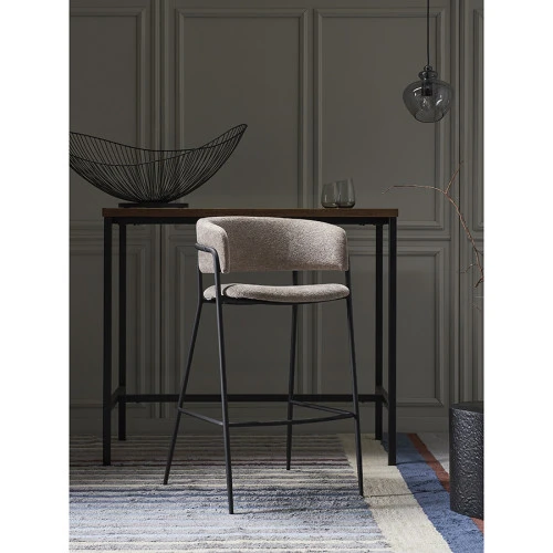 Стул барный helning, мягкий шенилл, капучино