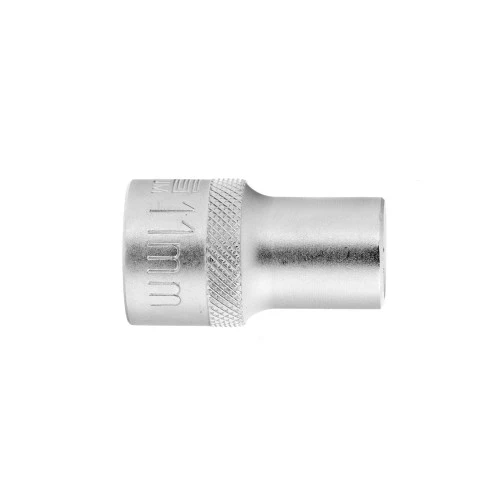Головка торцевая, 11 мм, двенадцатигранная, CrV, под квадрат 1/2, хромированная Stels
