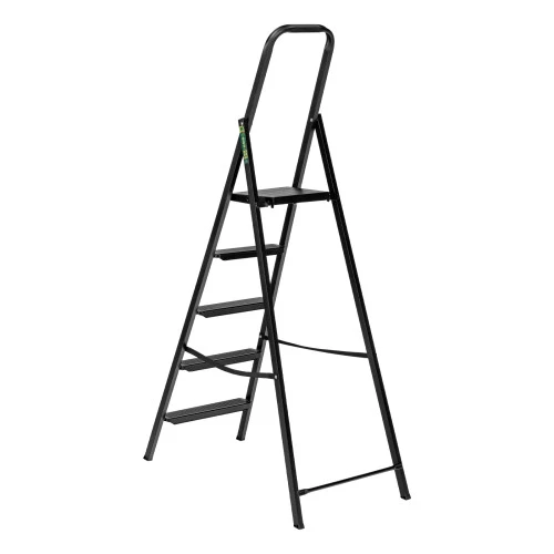 Стремянка 5 ступеней, компактная, стальная Сибртех