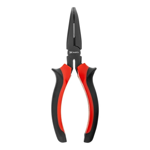 Длинногубцы изогнутые Black Nickel, 160 мм, двухкомпонентные рукоятки Matrix