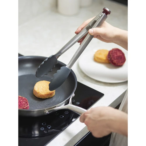 Щипцы кухонные smartchef, 33,5 см, серо-бордовые