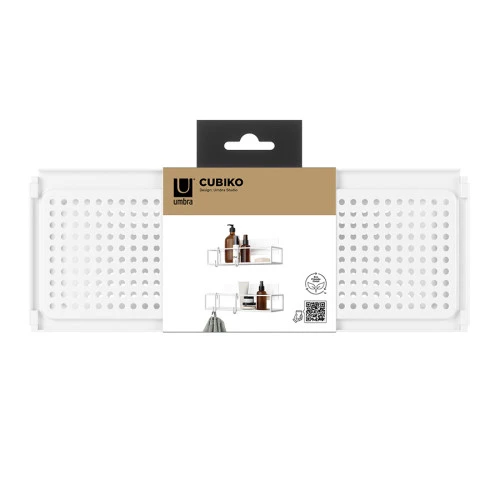 Набор из 2-х полок для ванной cubiko, белые