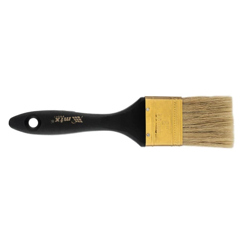 Кисть плоская "Профи" 2", натуральная щетина, пластмассовая ручка MTX