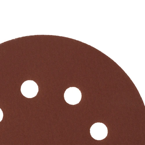 Круг абразивный на ворсовой подложке под "липучку", перфорированный, P 400, 125 мм, 5 шт Сибртех