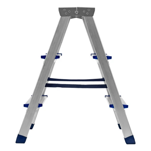 Стремянка двусторонняя 3 ступени, алюминиевая, Сибртех