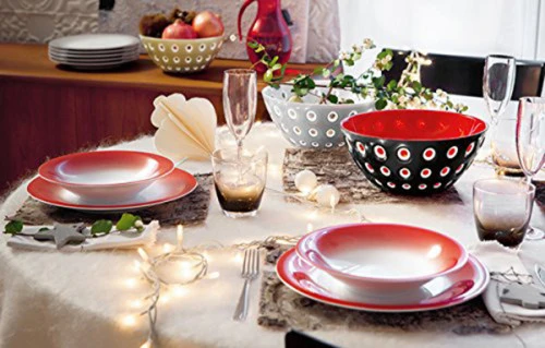 Салатник le murrine, D25 см, черный