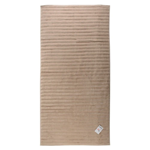 Полотенце банное waves бежевого цвета из коллекции essential, 70х140 см