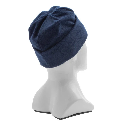 Шапка с отворотом из флиса для взрослых, размер 58-59, синяя Сибртех