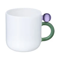 Кружка orb, 345 мл, зеленая/фиолетовая