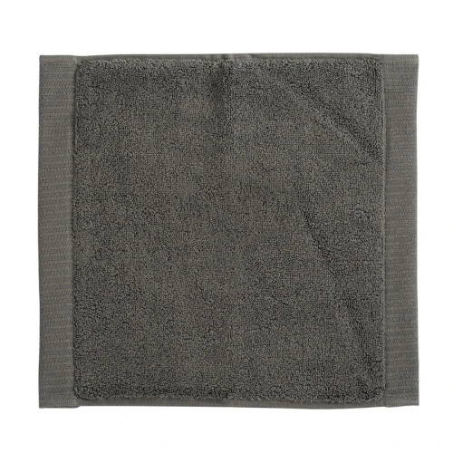 Полотенце для лица темно-серого цвета из коллекции essential, 30х30 см