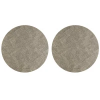 Набор из 2-х сервировочных салфеток leanera, D35 см, песочные