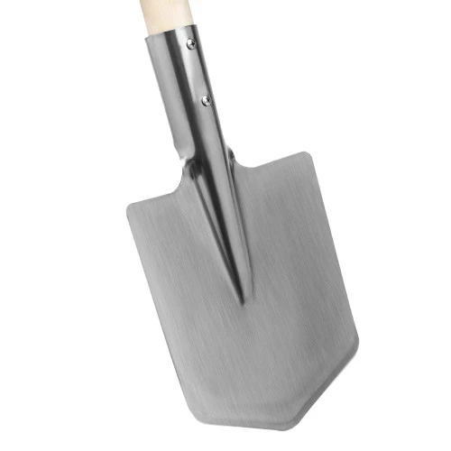 Лопата саперная, нержавеющая сталь, 153х180х585 мм, деревянный черенок, Сибртех