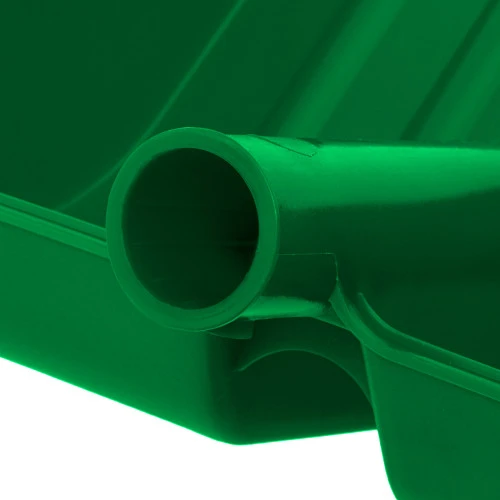 Лопата для уборки снега пластиковая, зеленая, 420 х 425 мм, без черенка, Сибртех