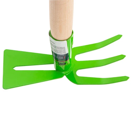 Мотыжка комбинированная, 75 х 380 мм, стальная, деревянная рукоятка, Агроном, Сибртех