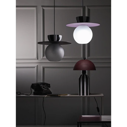 Светильник подвесной anniken, D36х28 см, лиловый