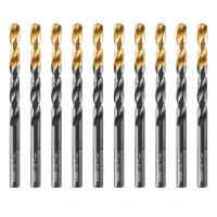 Сверло по металлу, 7 мм, HSS-Tin, Golden Tip, 10 шт. Denzel