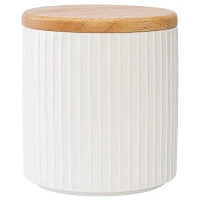 Банка для хранения с крышкой из каучукового дерева soft ripples, dual glazing, 750 мл