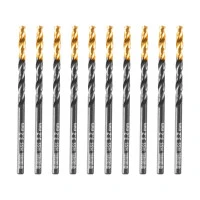 Сверло по металлу, 3,2 мм, HSS-Tin, Golden Tip, 10 шт. Denzel