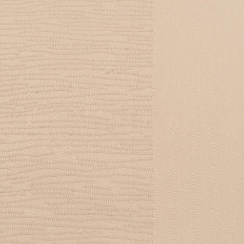 Скатерть жаккардовая бежевого цвета из хлопка с вышивкой из коллекции essential, 180х180 см