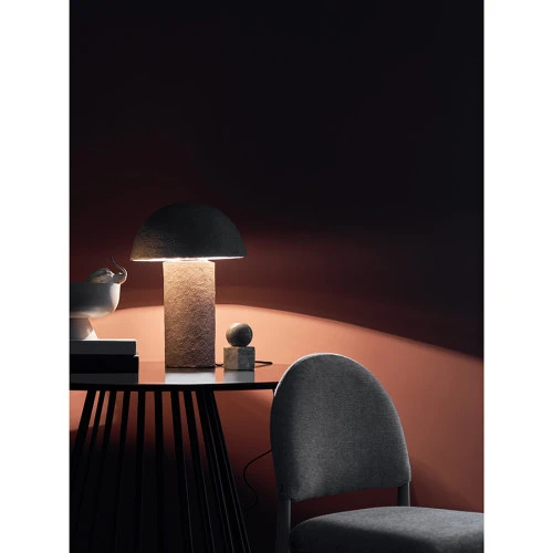 Лампа настольная texture sleek, D32х42 см, бежевая