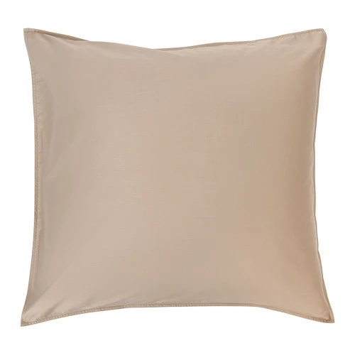 Набор из двух наволочек из сатина светло-коричневого цвета из коллекции essential, 70х70 см