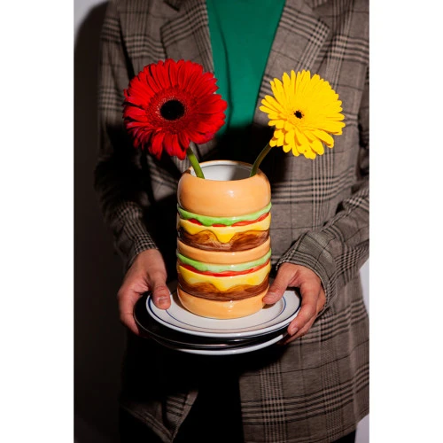Ваза для цветов fast food, burger, 18 см